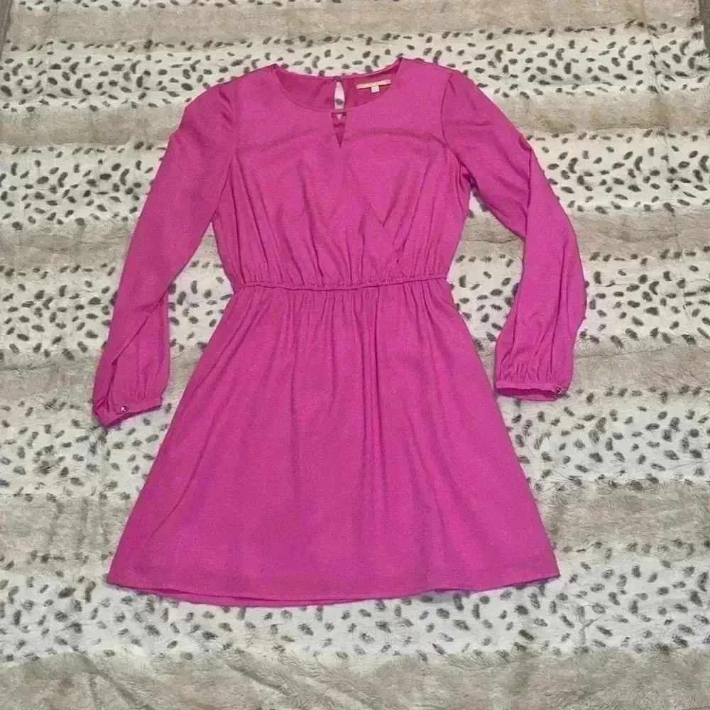 Gianni Bini Pink Long Sleeve Dress